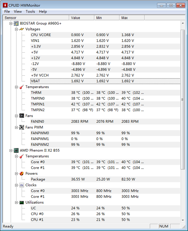 HWMonitor(CPU ) V1.28.0 64Bit Ӣɫ